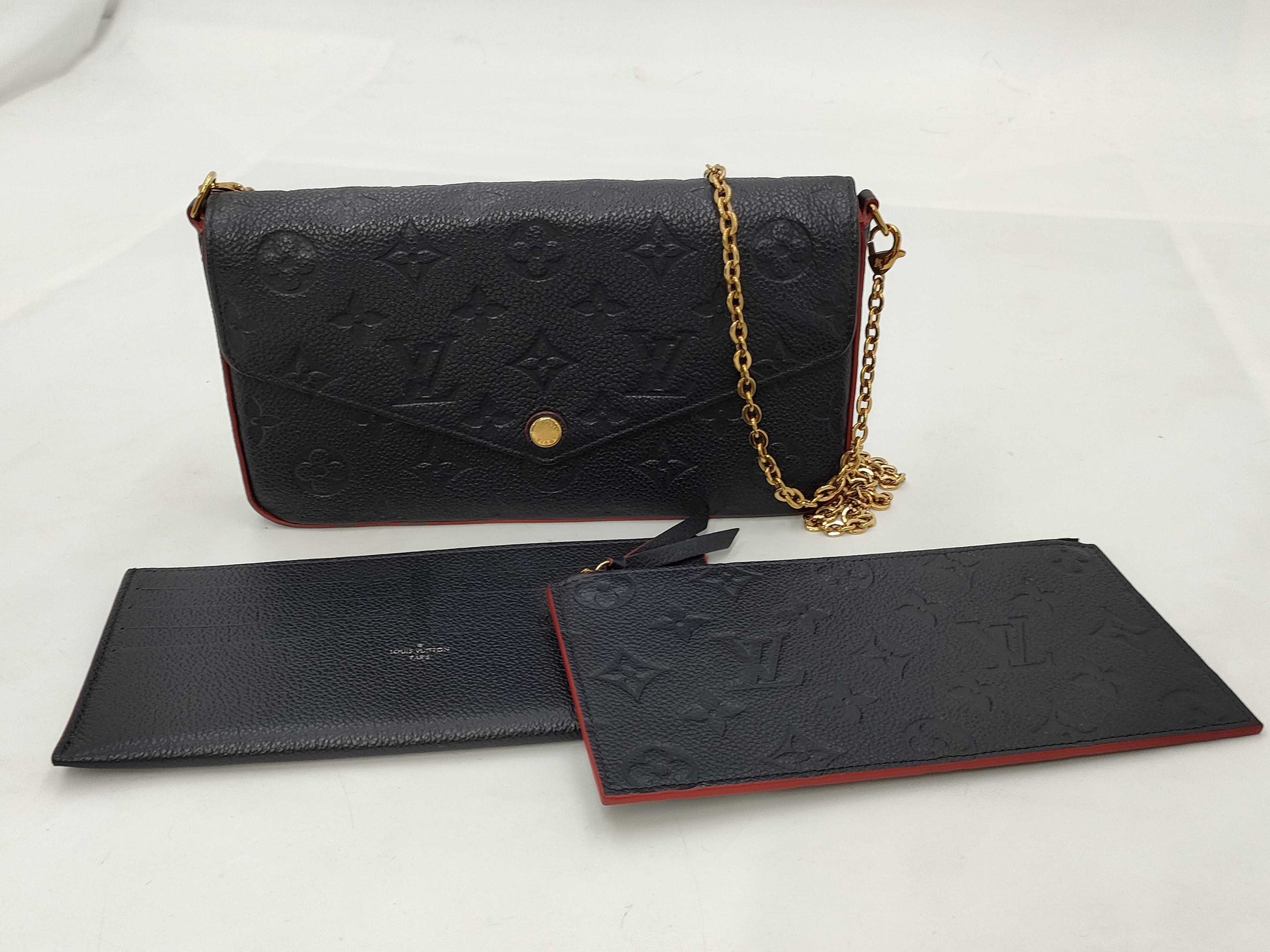 LOUIS VUITTON Monogram Ampplant Pochette Felice Shoulder Bag