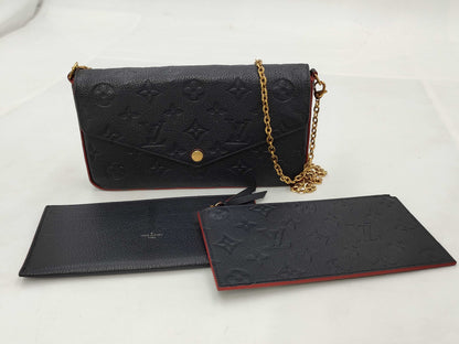 LOUIS VUITTON Monogram Ampplant Pochette Felice Shoulder Bag
