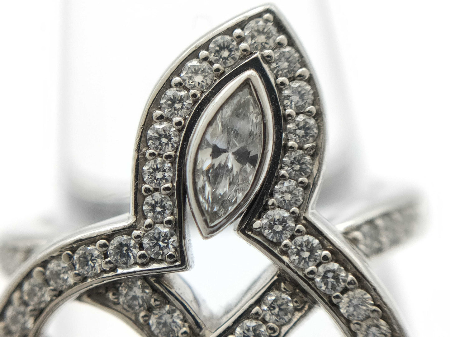 HARRY WINSTON Lily Cluster PT950 9.8g Ring 