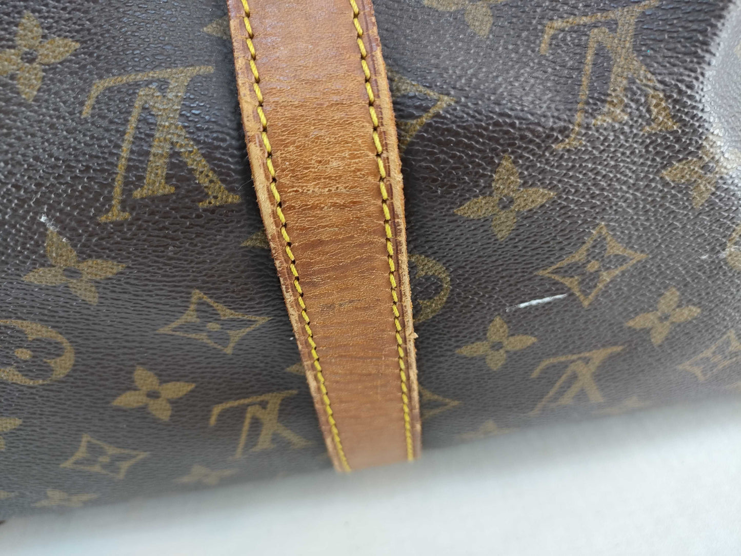 LOUIS VUITTON Monogram Vuitton Key Pol Bandriere 50 Boston Bag