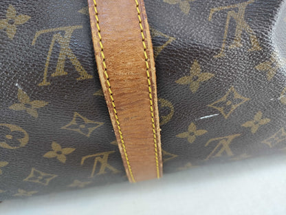 LOUIS VUITTON Monogram Vuitton Key Pol Bandriere 50 Boston Bag