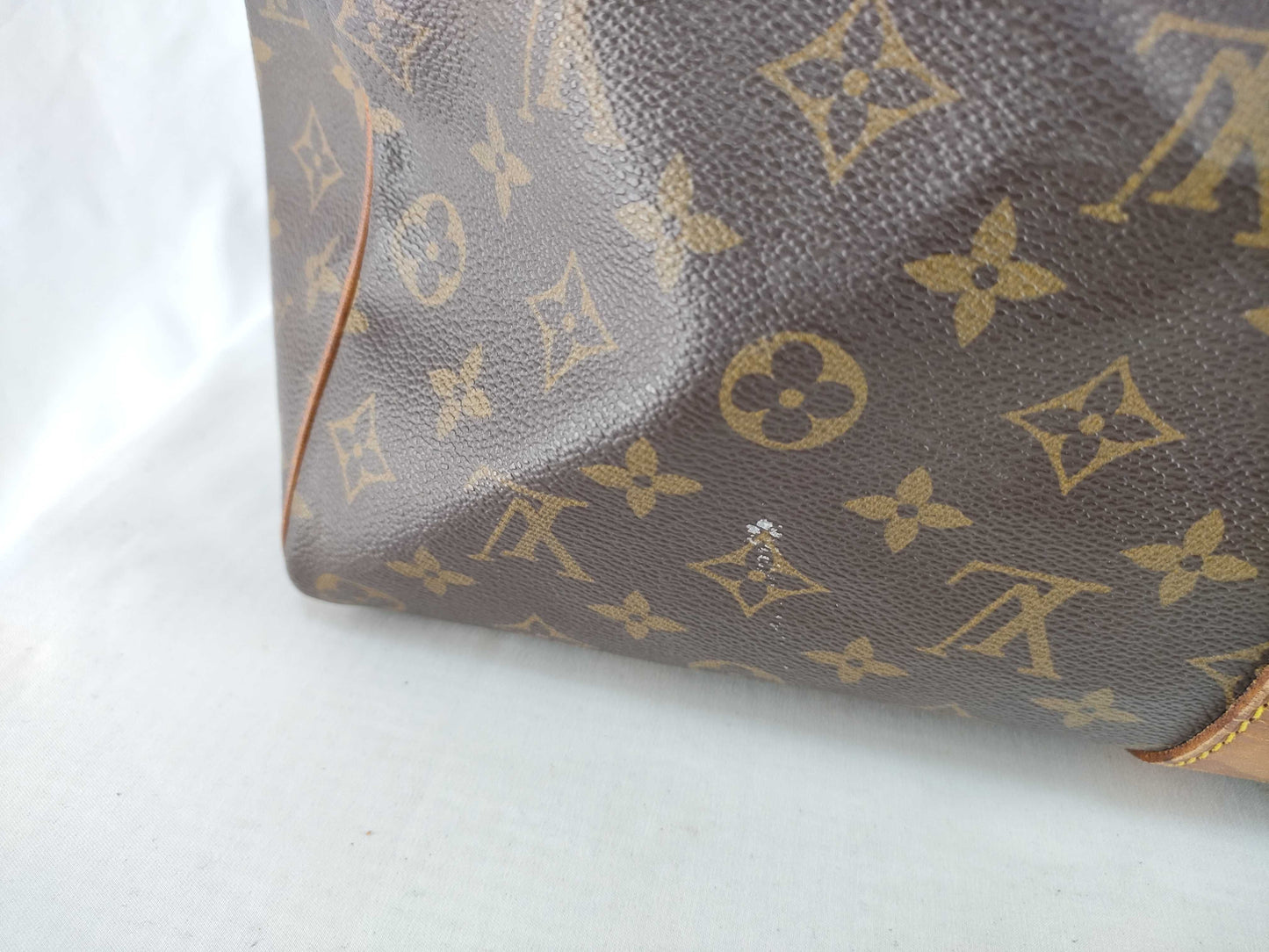 LOUIS VUITTON Monogram Vuitton Key Pol Bandriere 50 Boston Bag