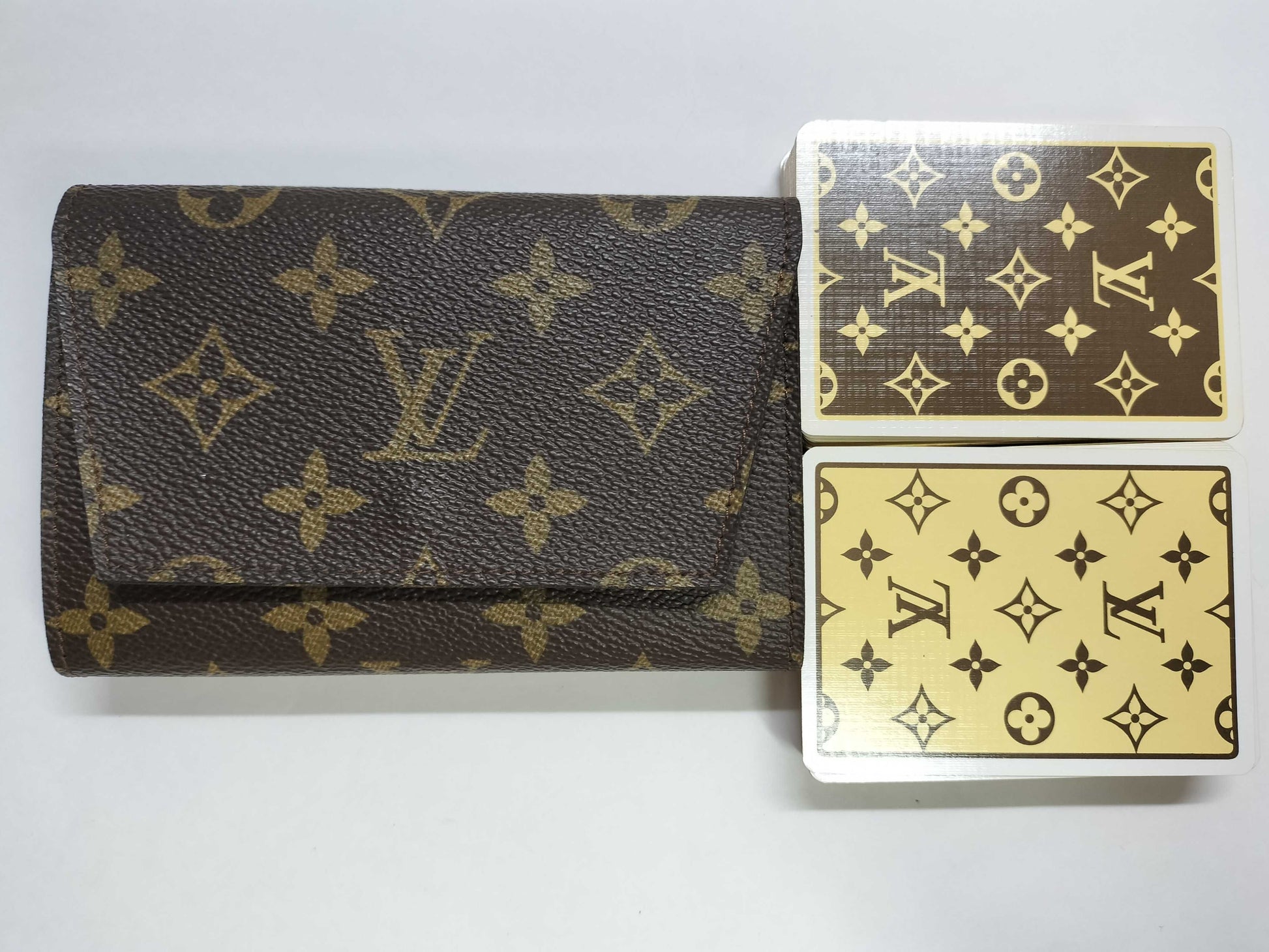 LOUIS VUITTON Monogram LV Playing Card Set 2 Pieces M58648 Card Case, Pass Case, Business Card Holder