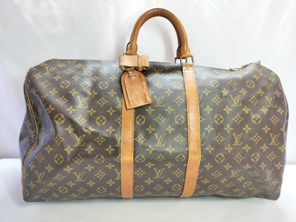 LOUIS VUITTON Monogram Louis Vuitton Keypol 55 Boston Bag