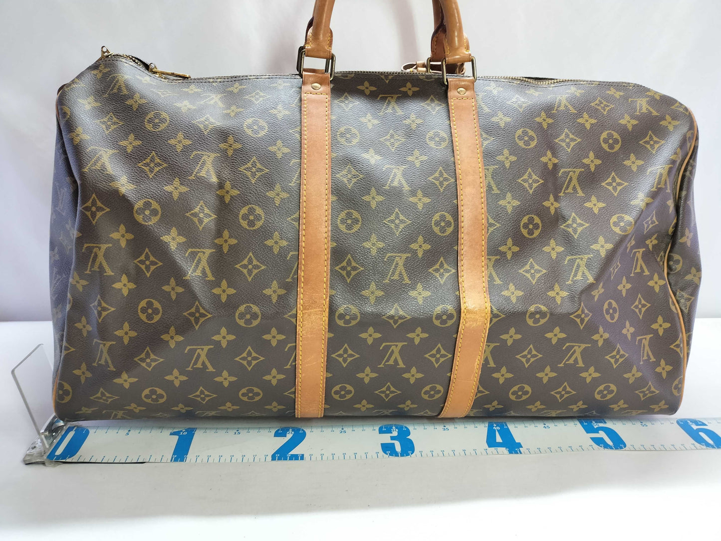 LOUIS VUITTON Monogram Louis Vuitton Keypol 55 Boston Bag