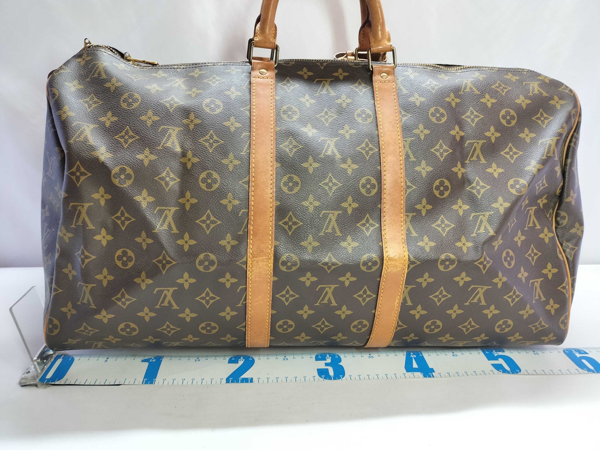 LOUIS VUITTON Monogram Louis Vuitton Keypol 55 Boston Bag