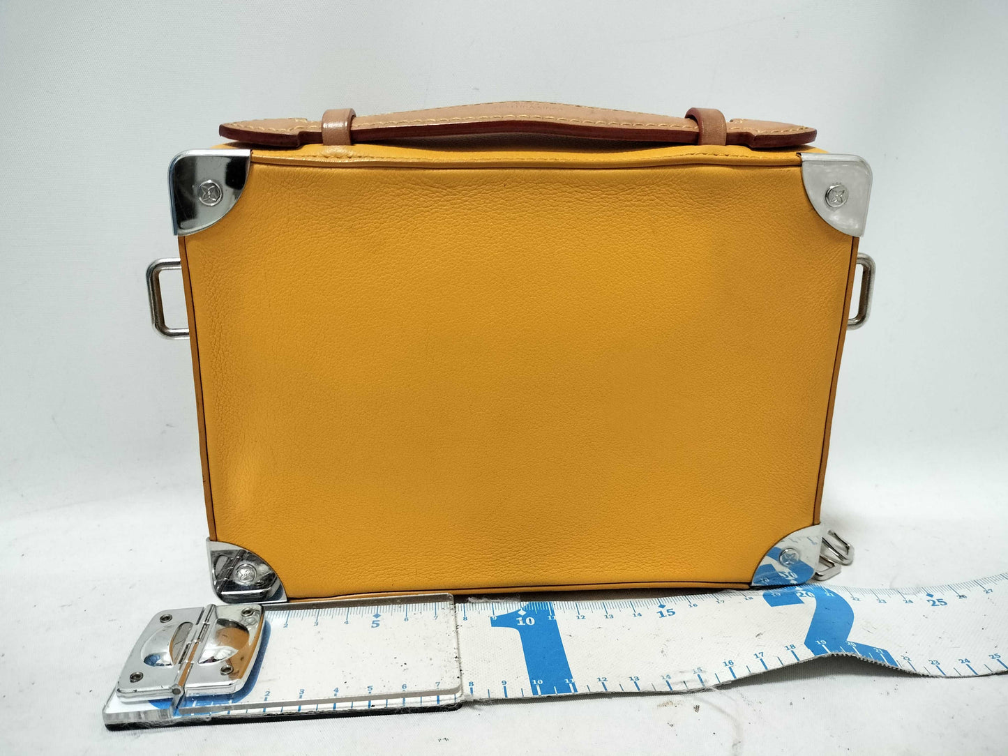 LOUIS VUITTON M59669 Virgil Abloh Handle Soft Trunk Saffron RFID Verified Handbag