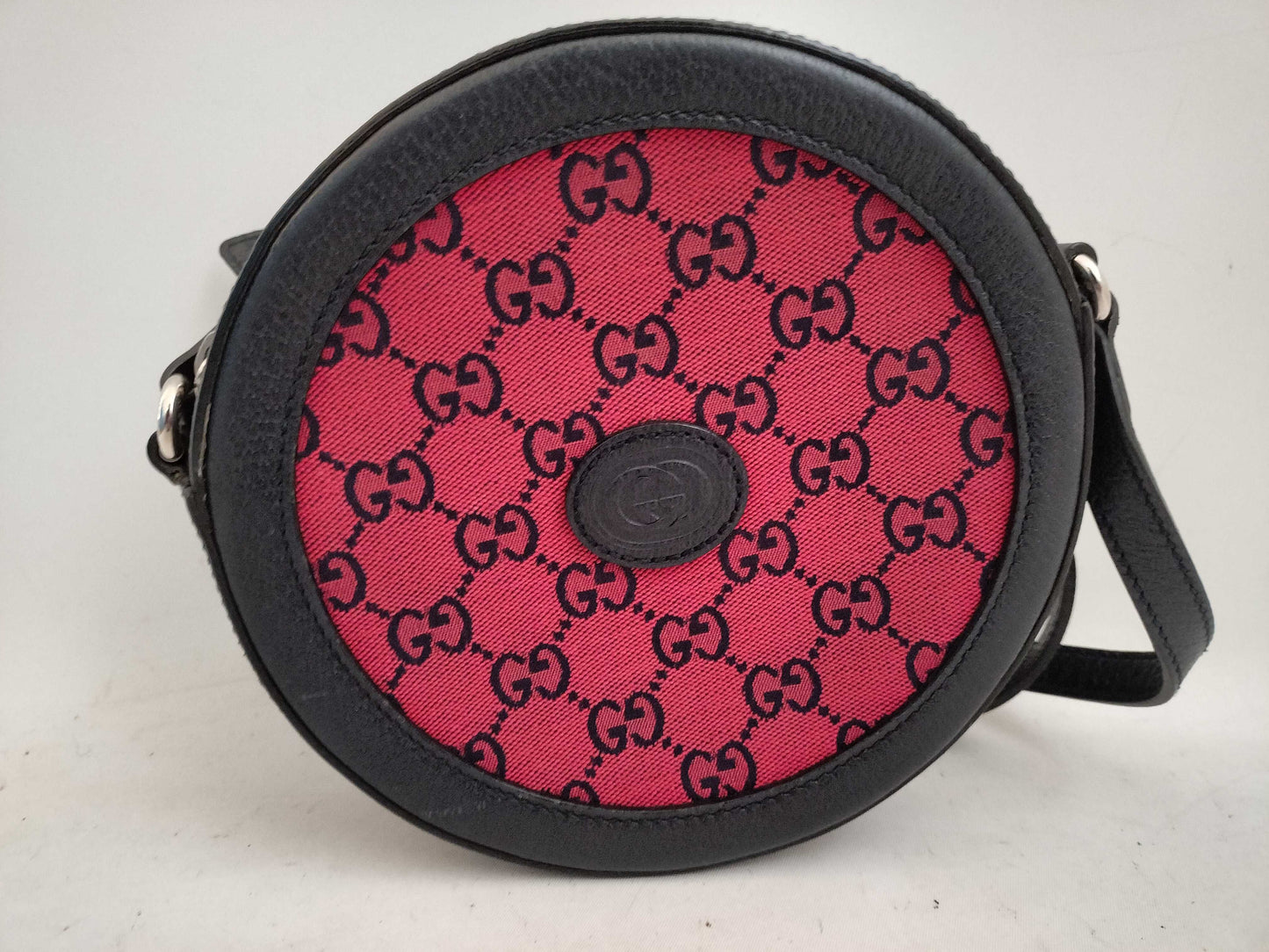 GUCCI GG Gucci LIMITED EDITION Round GG Pattern Bordeaux Shoulder Bag