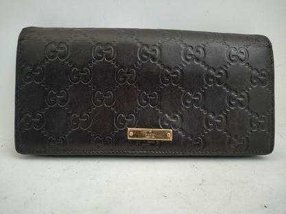 GUCCI Guccissima Chain Wallet with Gold Hardware