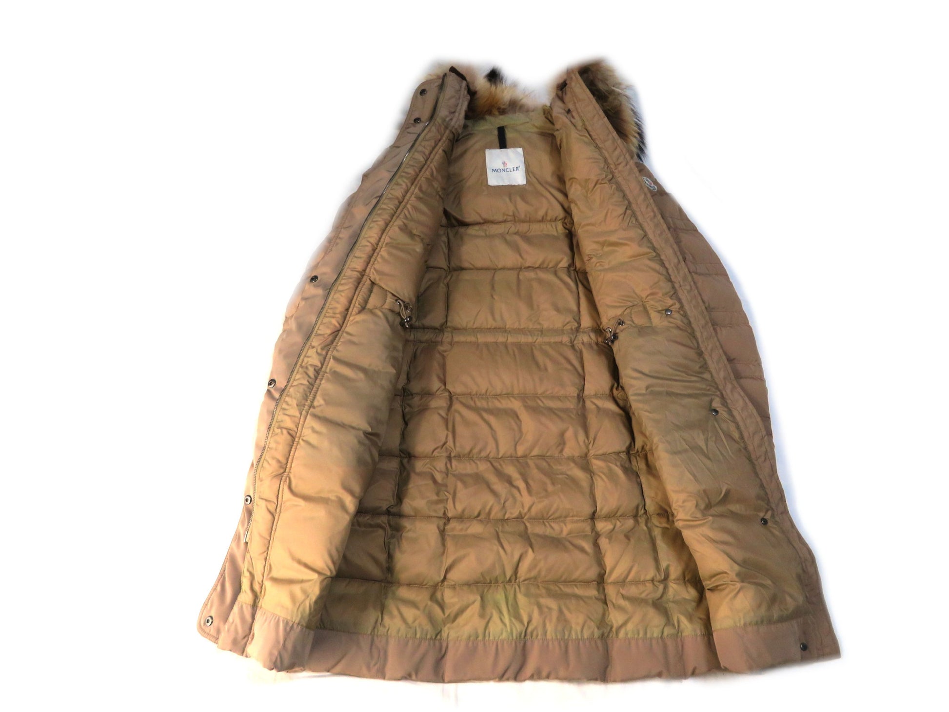 MONCLER Down Jacket with Fur Patch Size 0