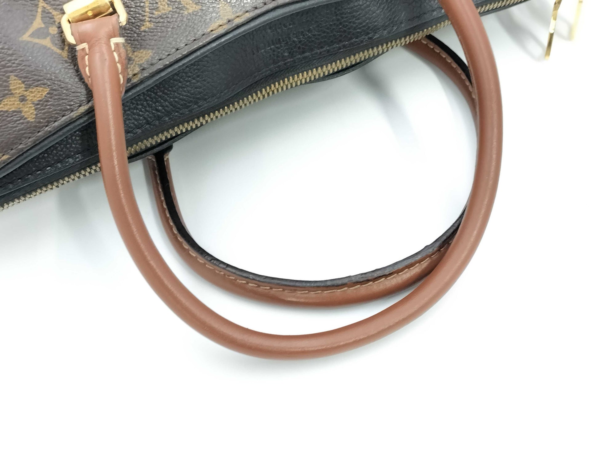 LOUIS VUITTON LV Pallas Monogram M41064 SN4124 Brown Tote Bag