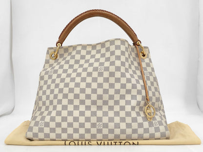 LOUIS VUITTON Louis Vuitton Damierzul Artzi MM Tote Bag N41174 CA4191 Keyring Bag