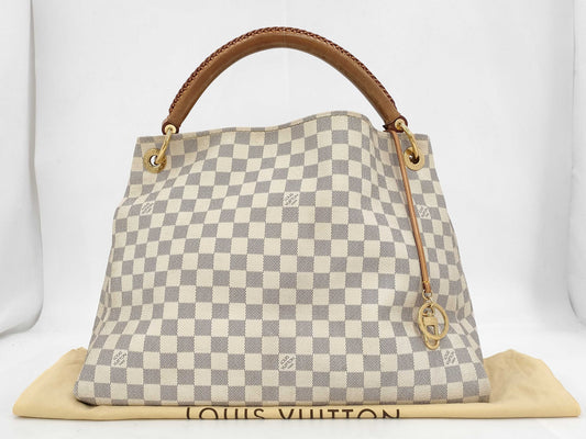 LOUIS VUITTON Louis Vuitton Damierzul Artzi MM Tote Bag N41174 CA4191 Keyring Bag