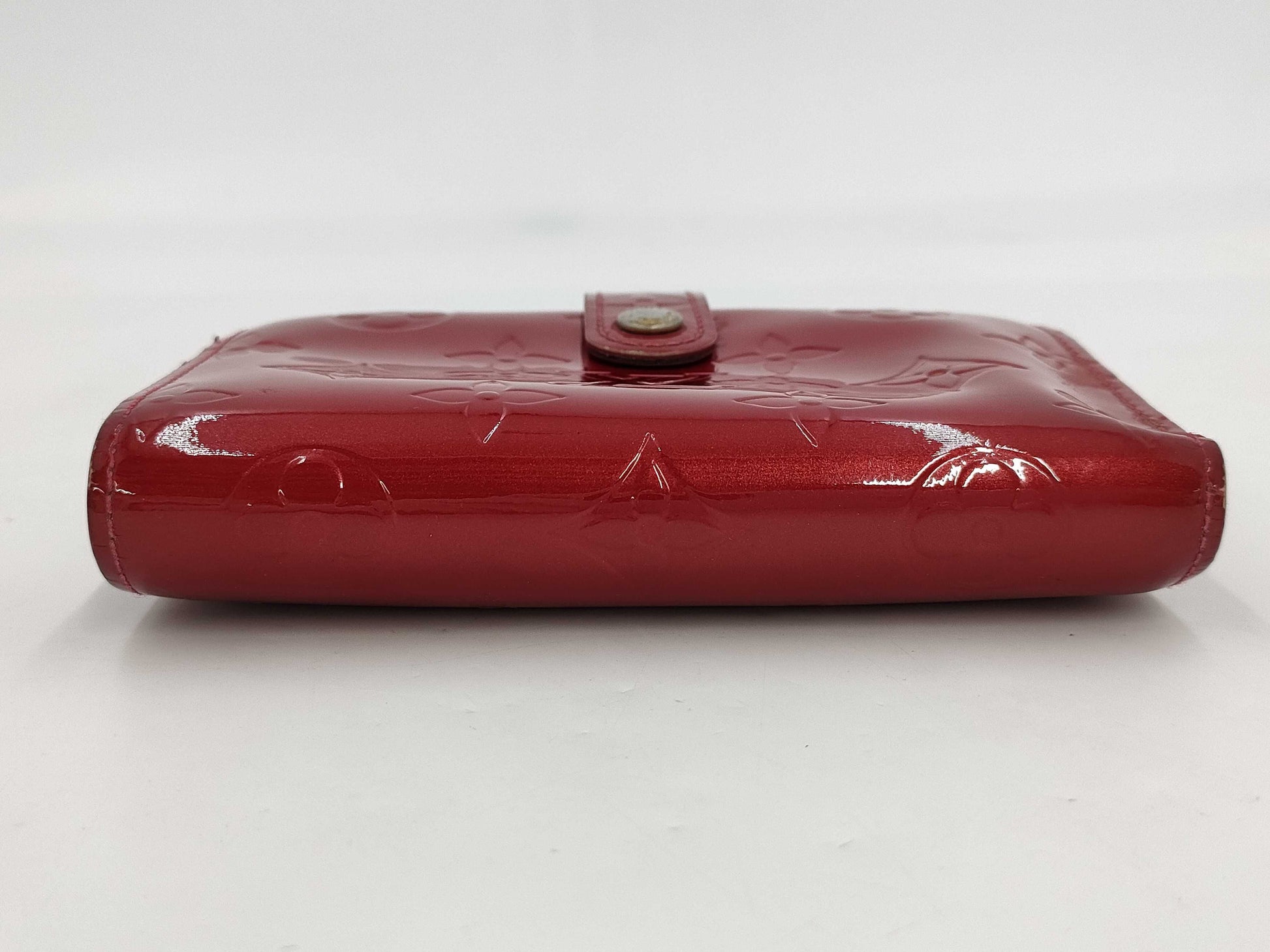 LOUIS VUITTON Louis Vuitton Monogram Verni Portefeuille Viennois Pomme Dame Folding Wallet M91980 Wallet