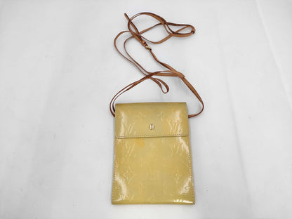 LOUIS VUITTON Louis Vuitton Verni Mini Shoulder Bag Yellow Bag