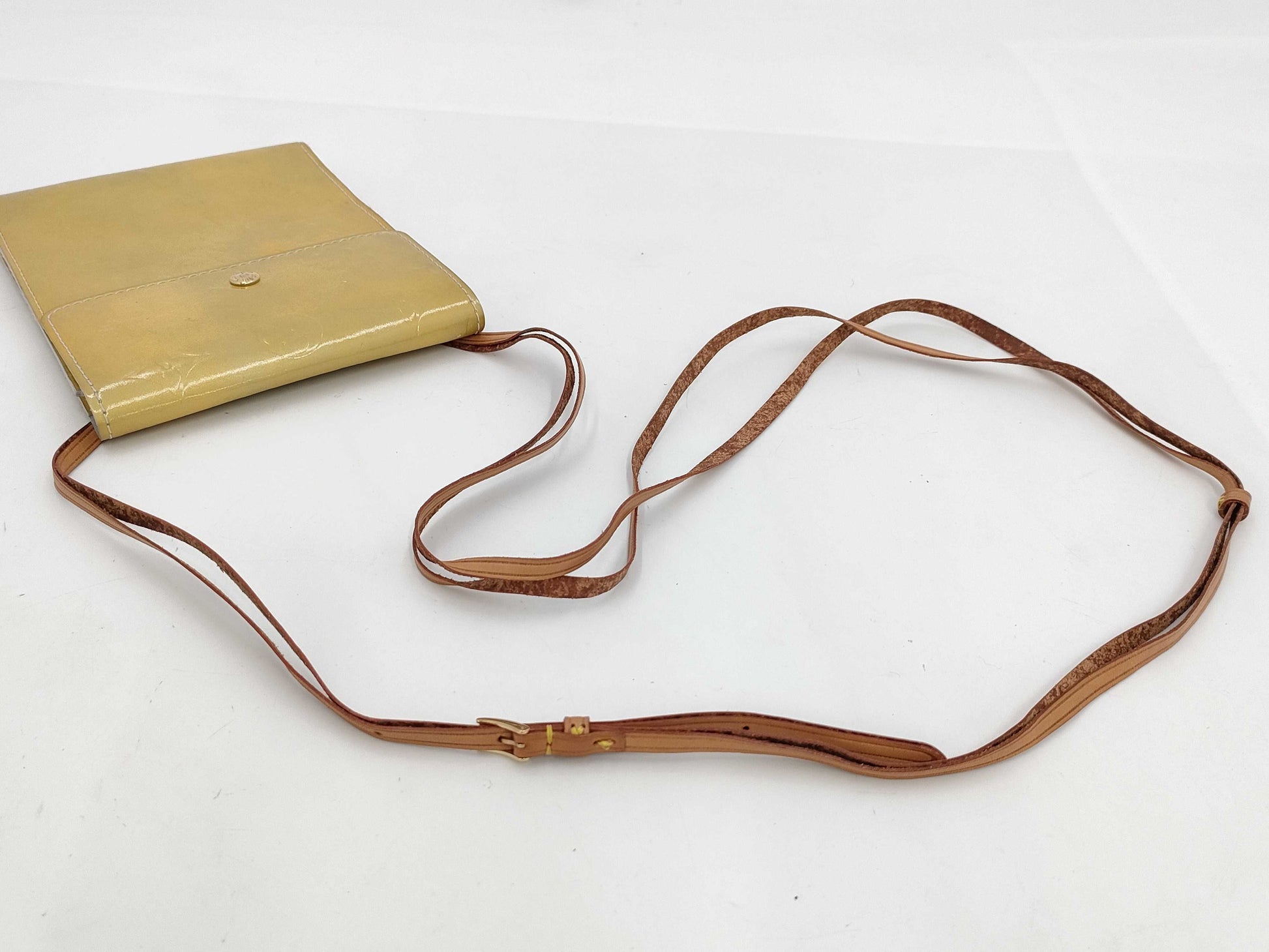 LOUIS VUITTON Louis Vuitton Verni Mini Shoulder Bag Yellow Bag