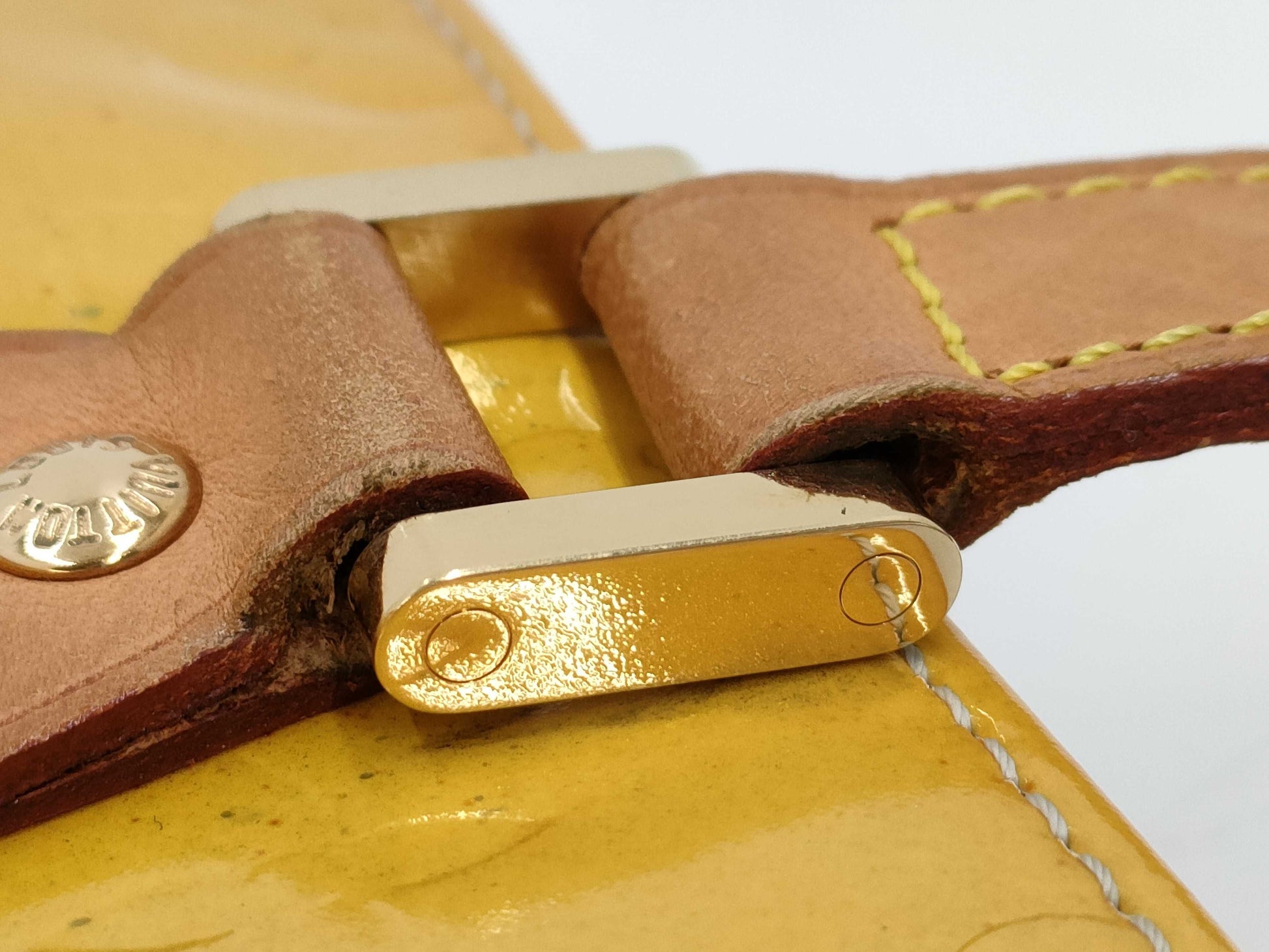 LOUIS VUITTON Louis Vuitton Verni Bag Yellow Tote Bag