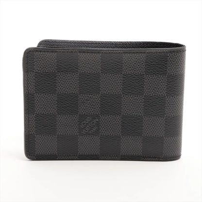 LOUIS VUITTON Damier Grafitte Portefeuil Murtifle N62663 RFID Reactive Box. Bag with bag