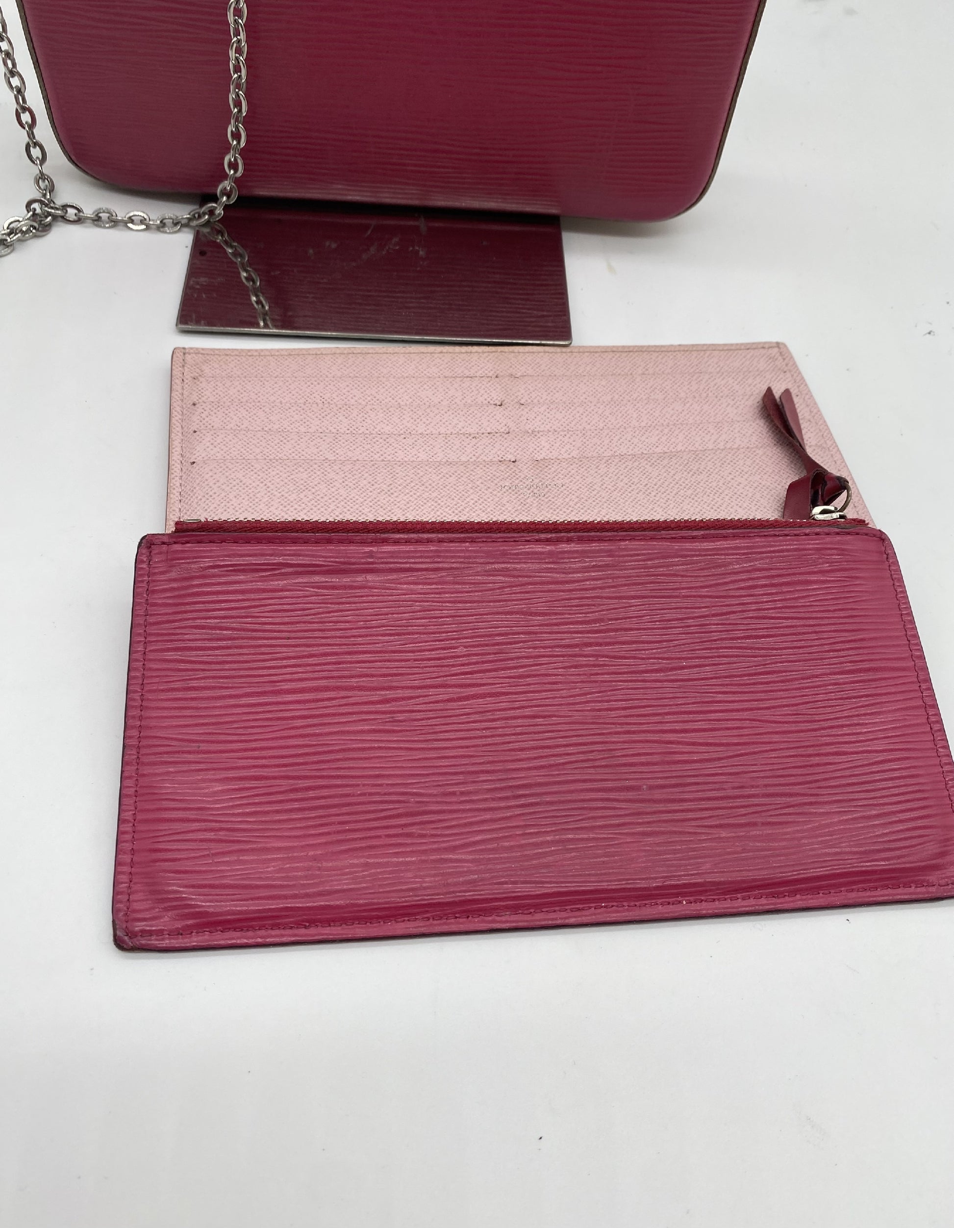 LOUIS VUITTON M61754 Epi Pochette Ferrychen with Pouch Shoulder Bag