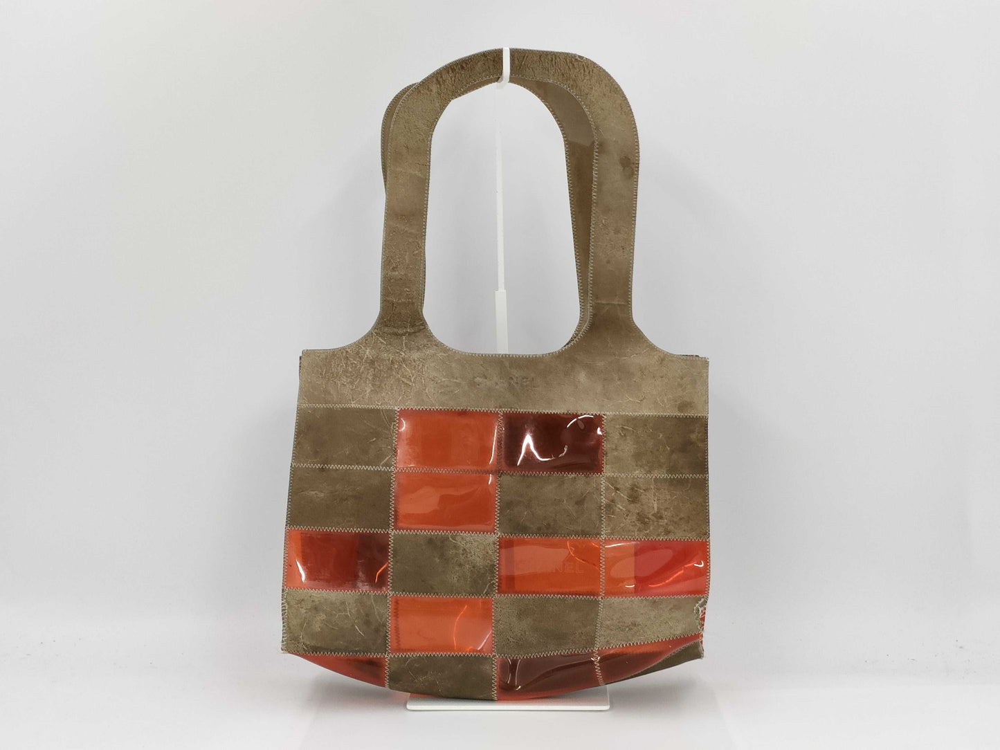 CHANEL vinyl tote bag