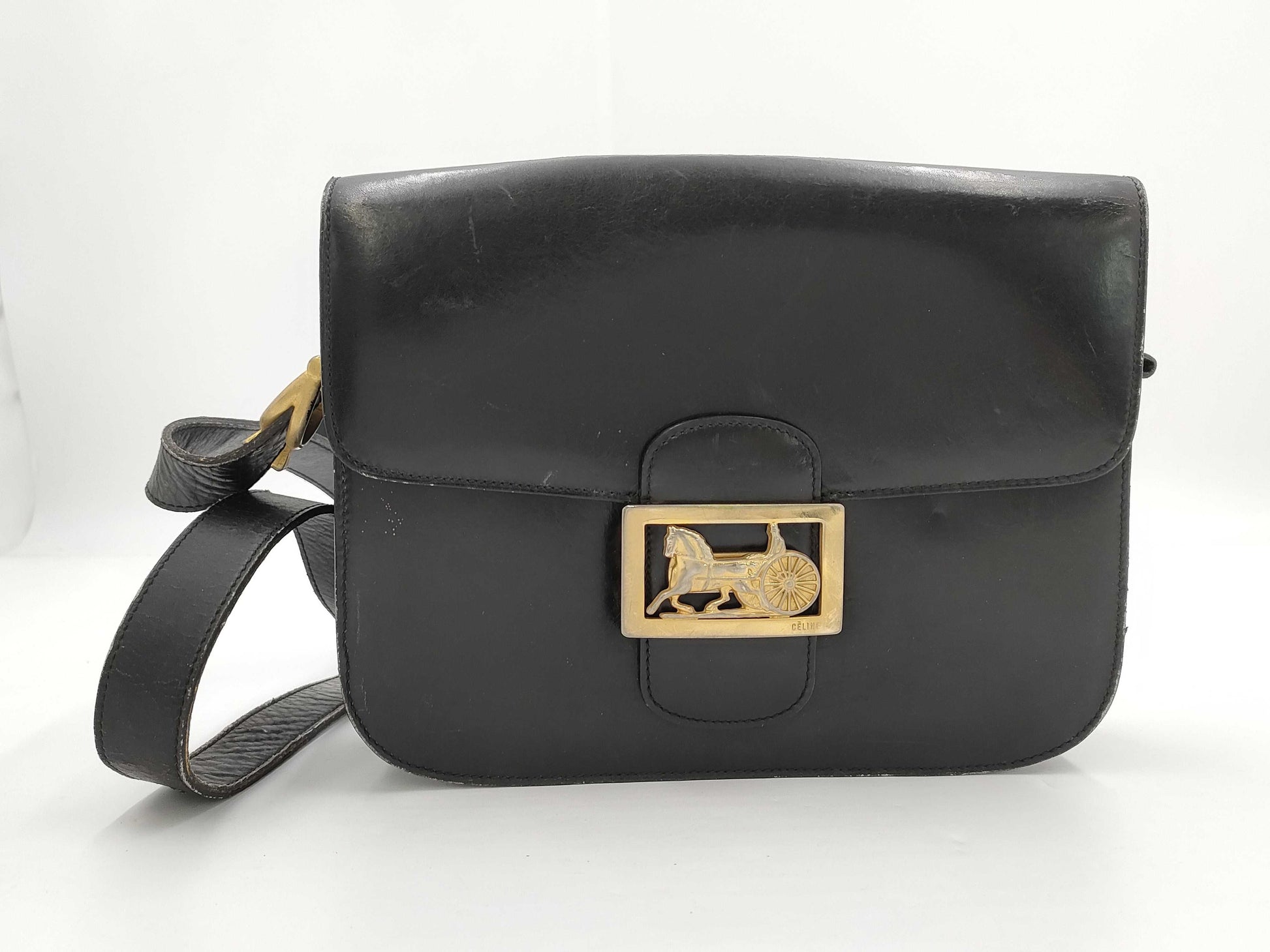 CELINE Carriage Shoulder Bag