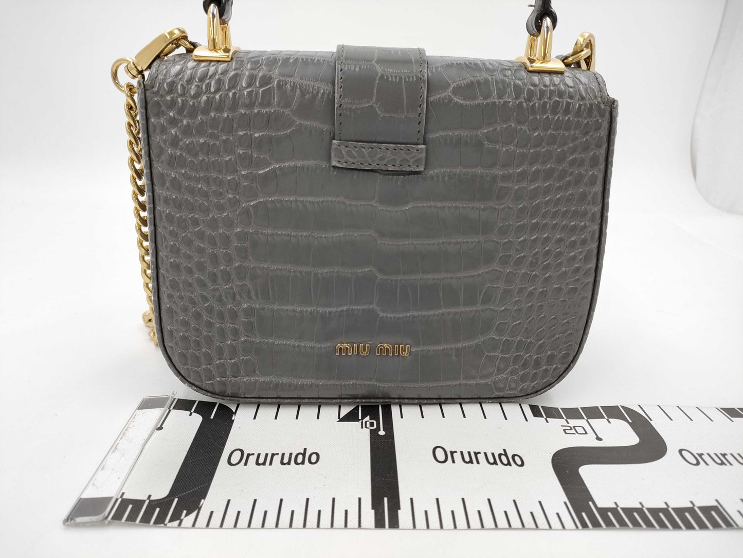 miu miu miu miu crocodile 2-way shoulder bag/handbag