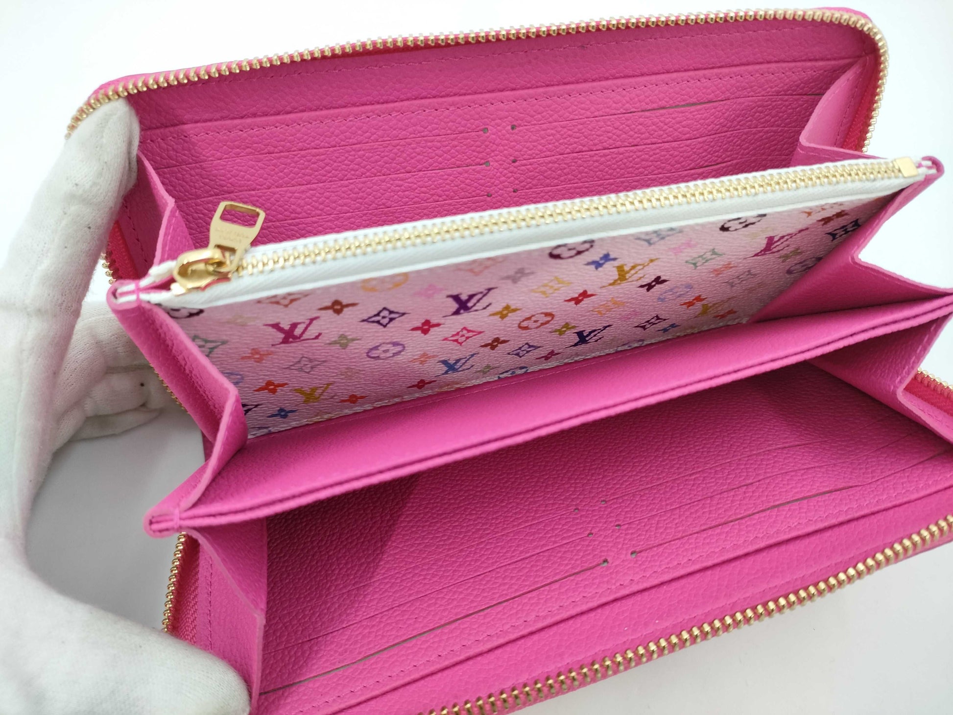 LOUIS VUITTON Takashi Murakami Multicolor Zippy Wallet