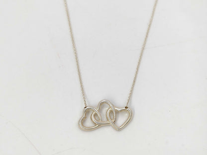 Tiffany & Co. TIFFANY 3-Row Open Heart SV925 3.6g Necklace