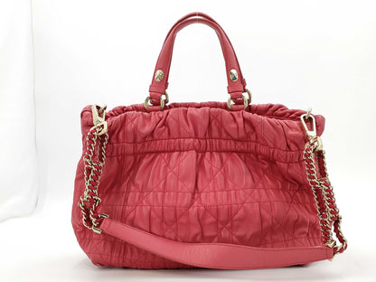 Dior Christian Dior Cannage 2WAY Handbag