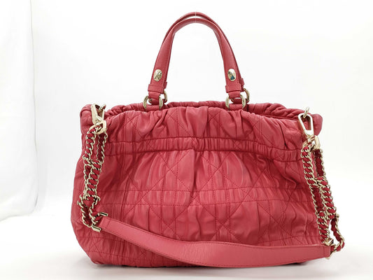 Dior Christian Dior Cannage 2WAY Handbag