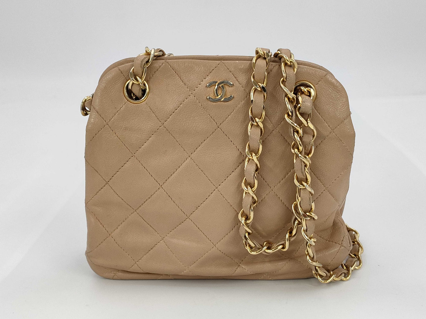 CHANEL Lambskin Chain Shoulder Bag with Clasp Closure, #1 Shoulder Bag