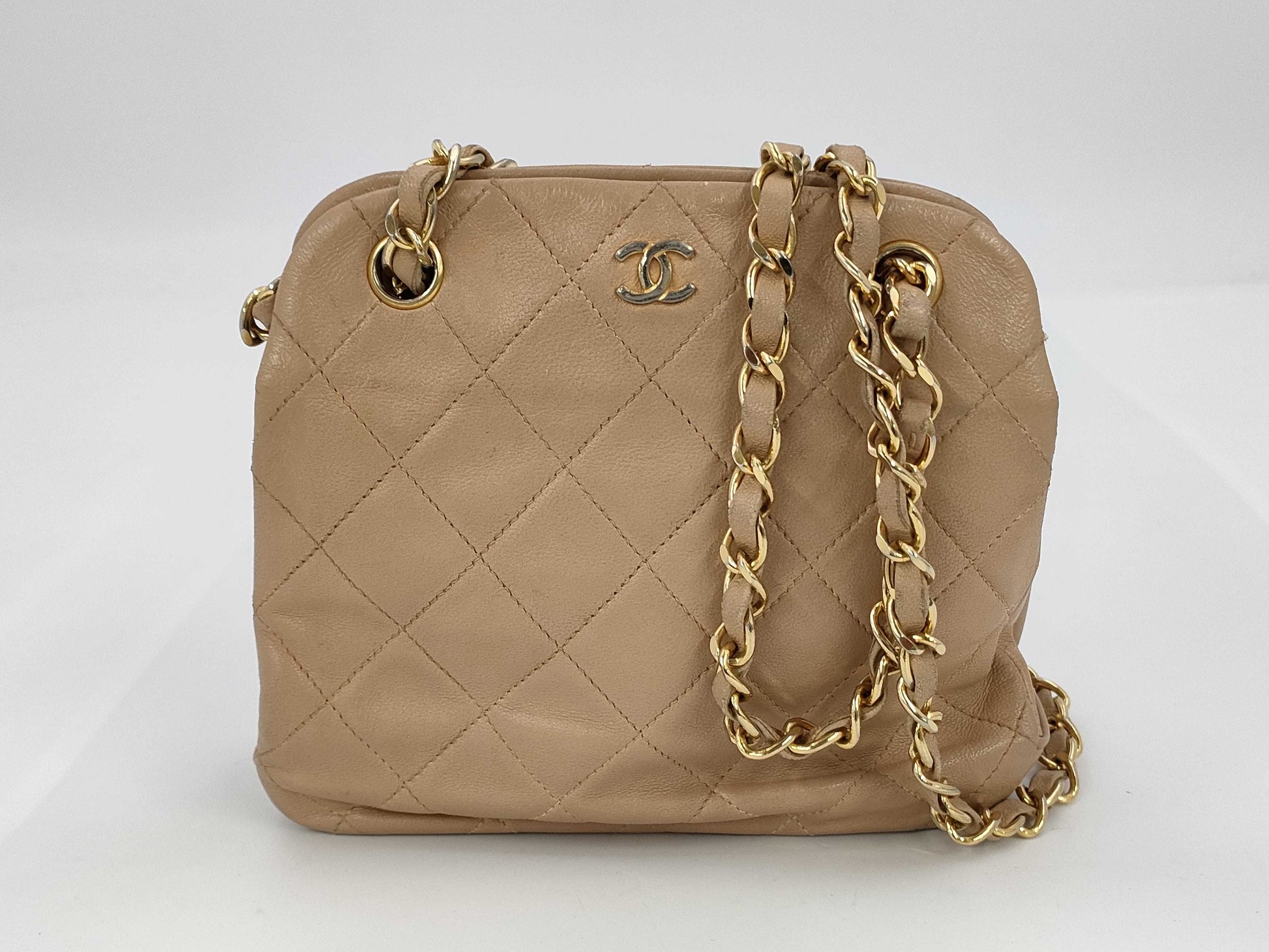 CHANEL Lambskin Chain Shoulder Bag with Clasp Closure, #1 Shoulder Bag