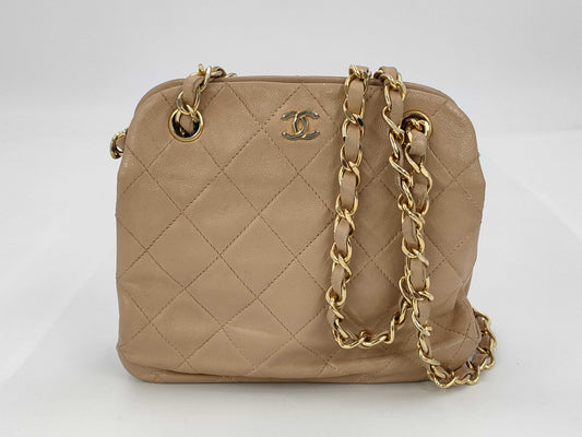 CHANEL Lambskin Chain Shoulder Bag with Clasp Closure, #1 Shoulder Bag