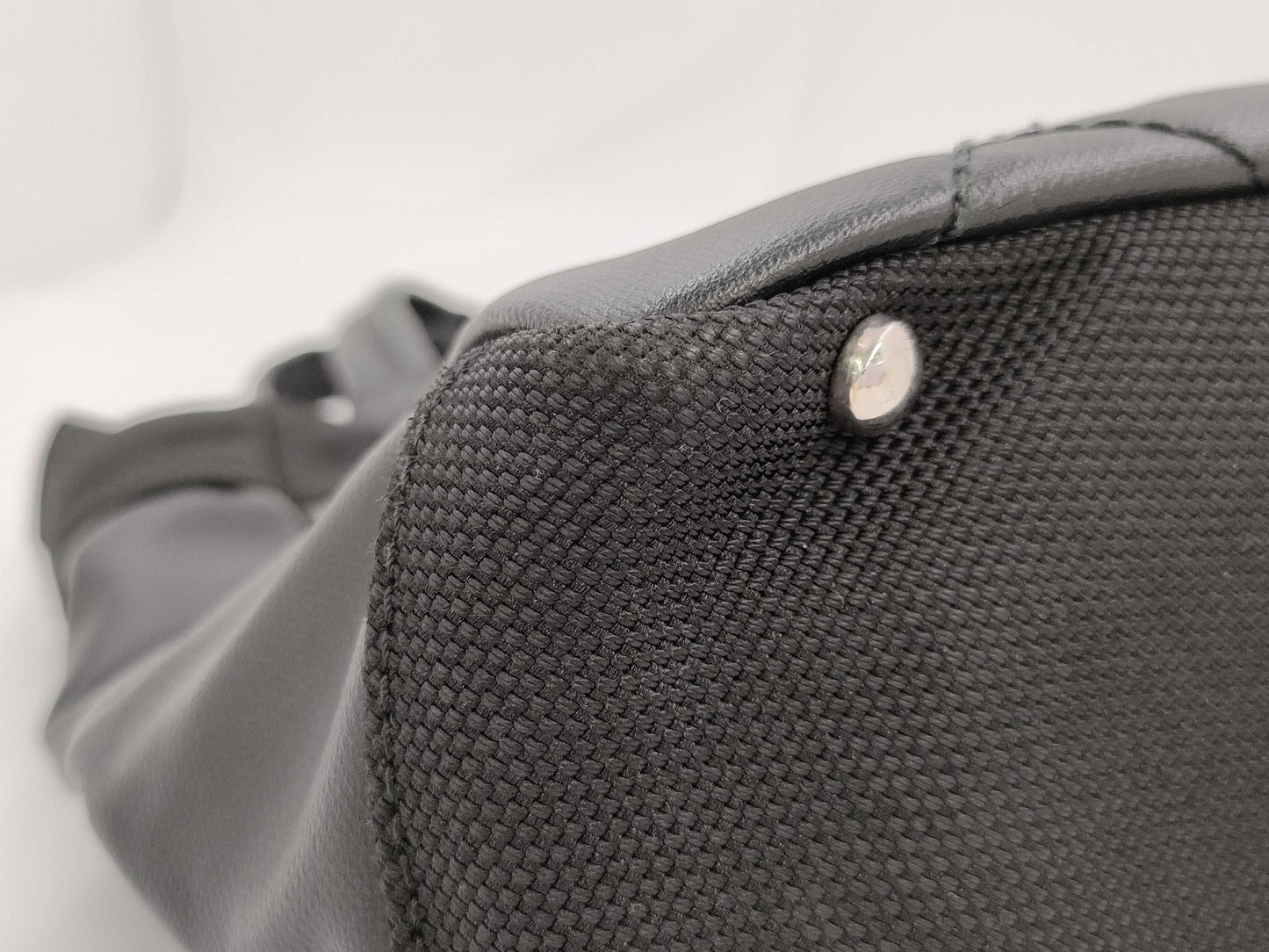 CHANEL Paris Ritz PM Tote Bag Black Silver Hardware on Canvas 11352179