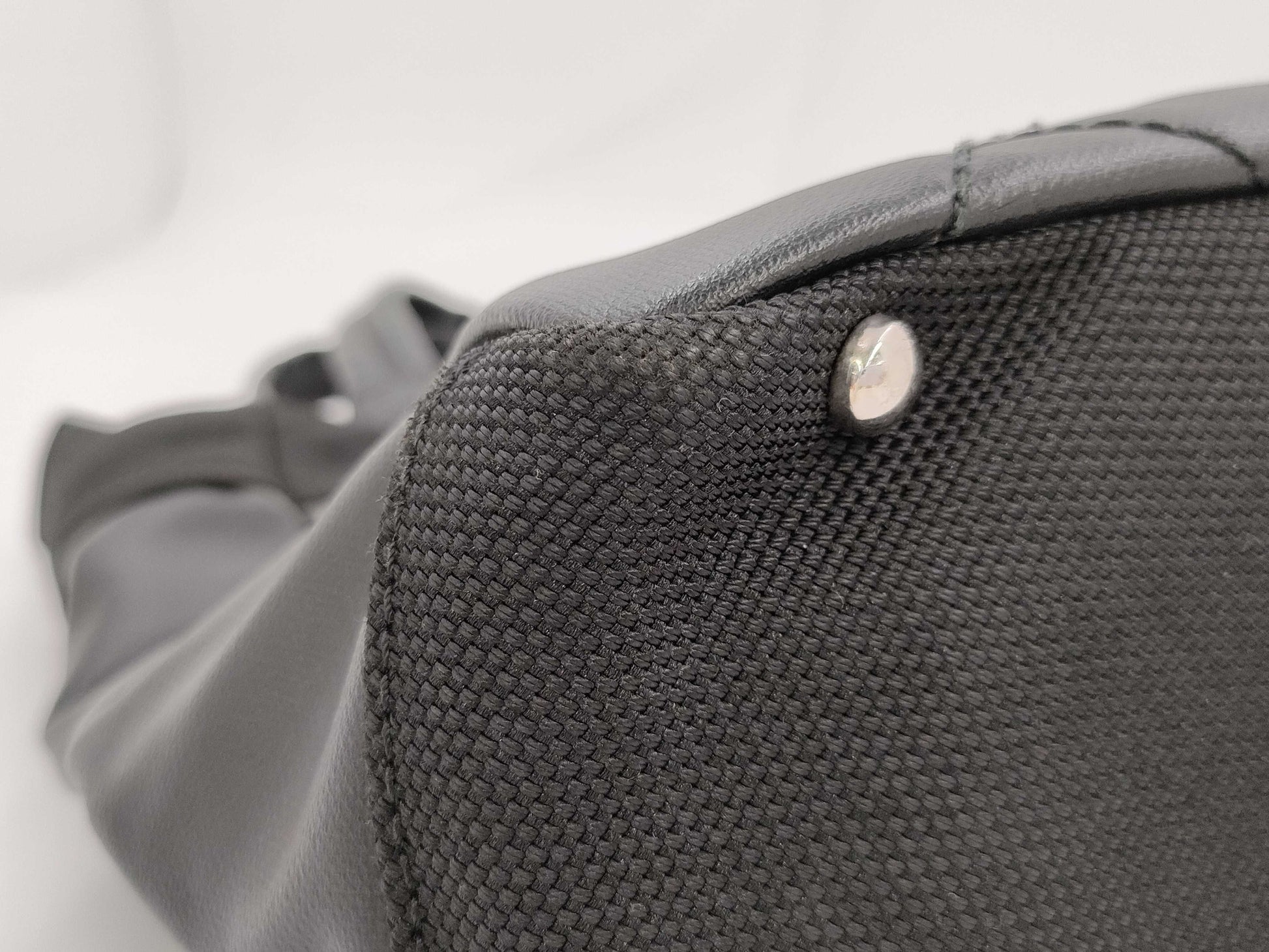 CHANEL Paris Ritz PM Tote Bag Black Silver Hardware on Canvas 11352179