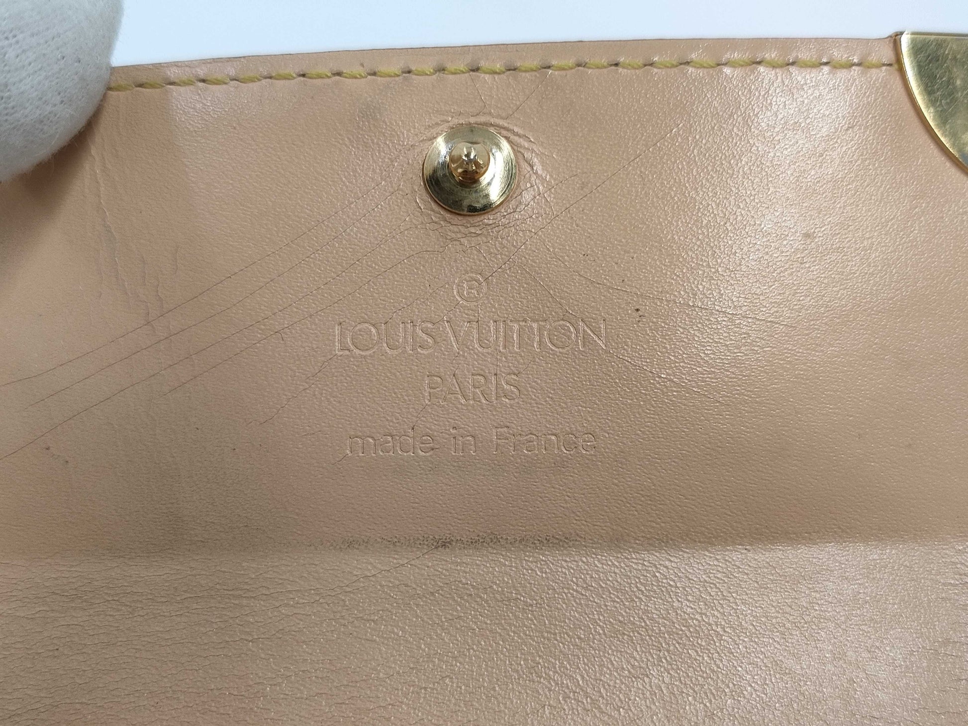 LOUIS VUITTON Multi Coin Case Porte Monnaie Plat Noir with unclear number