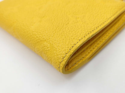 LOUIS VUITTON Empreinte Lisa Ginkgo Yellow IC Chip Wallet