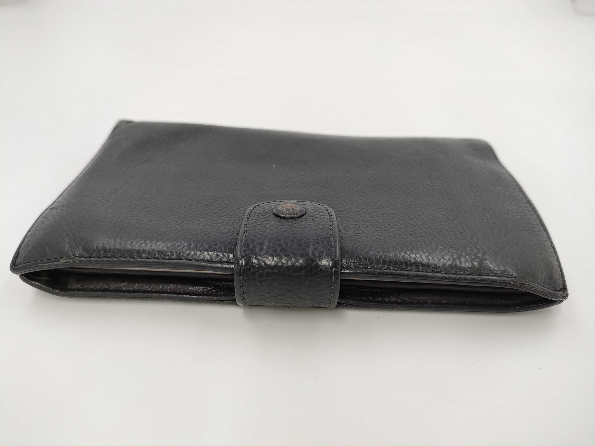 CHANEL Coco Mark Bi-fold Wallet, Caviar, G Hardware, Black, 3651041