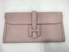 HERMES Jige PM Swift Rose Sakura Second Bag with unclear engraving