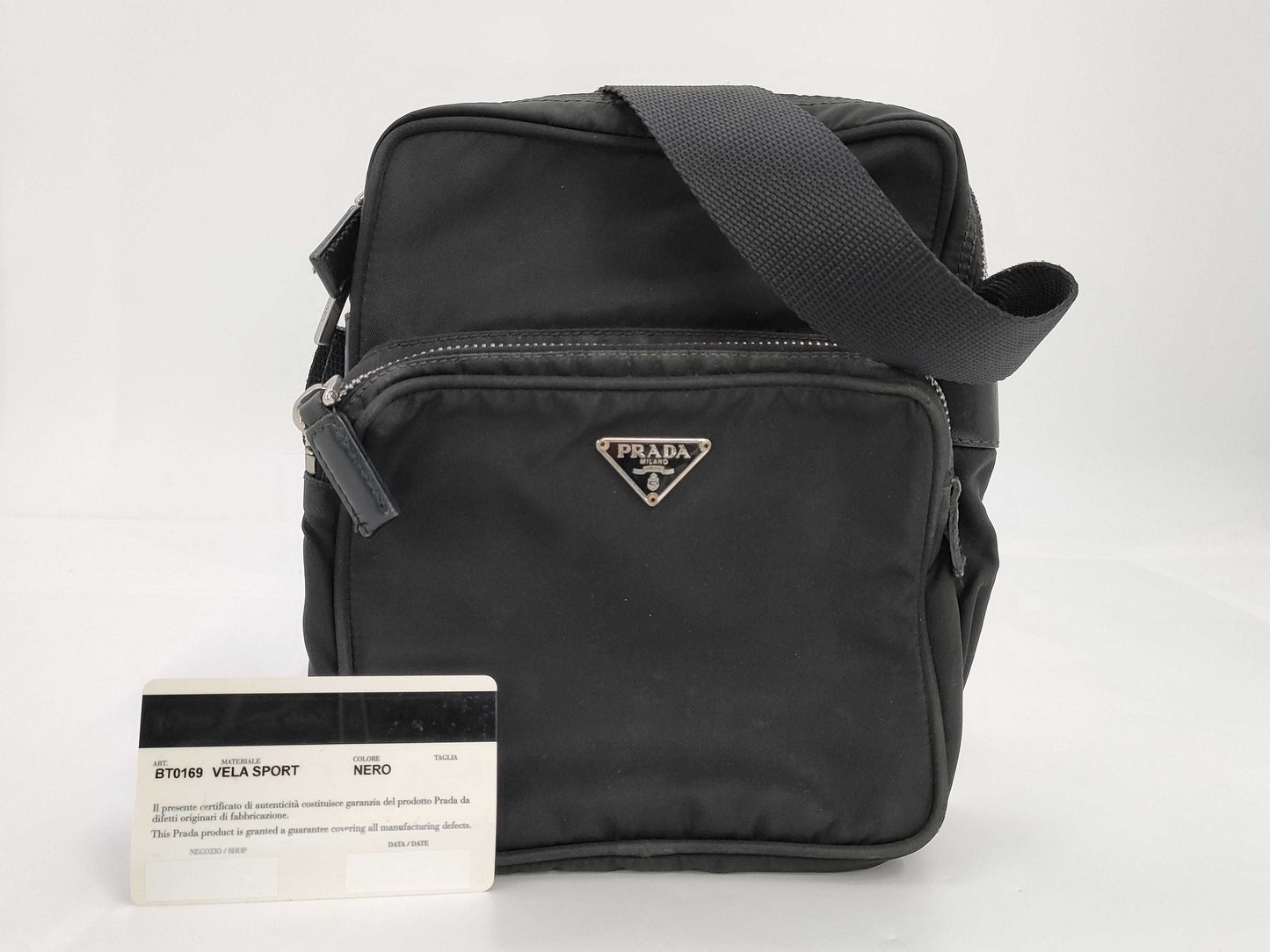 PRADA Prada Shoulder Bag Nylon Black BT0169