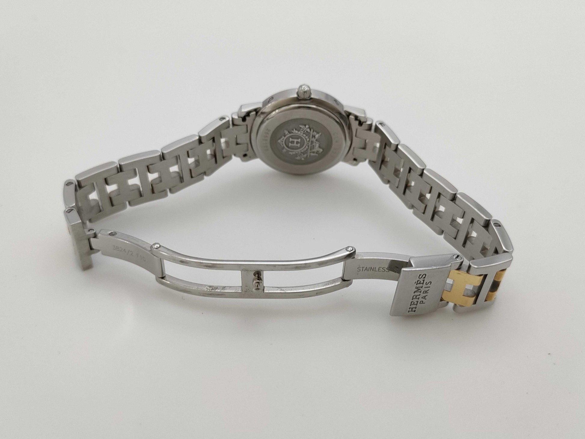 HERMES Clipper CL4.221 2558168 Quartz Shell Dial Women's Watch