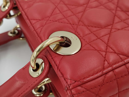 Dior Christian Dior Cannage Lamb Handbag