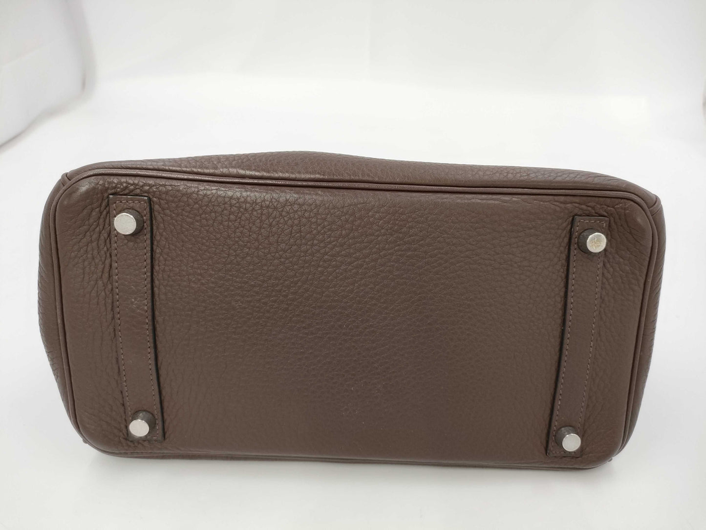 HERMES Birkin 30 Taurillon Chocolate Handbag with L Stamp