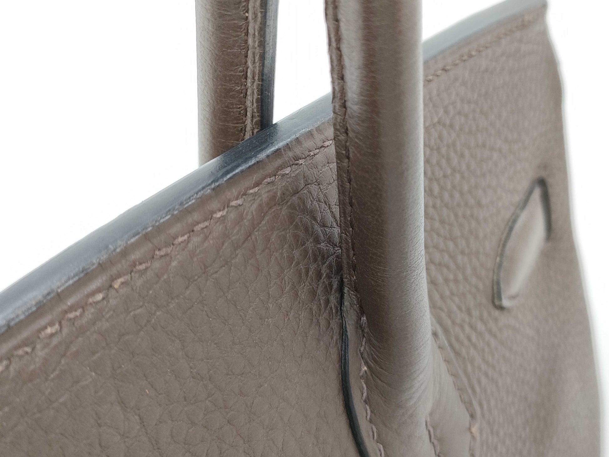 HERMES Birkin 30 Taurillon Chocolate Handbag with L Stamp