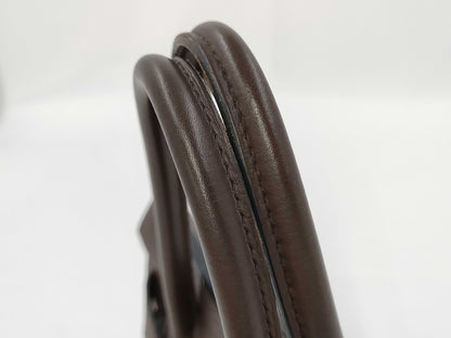 HERMES Birkin 30 Taurillon Chocolate Handbag with L Stamp