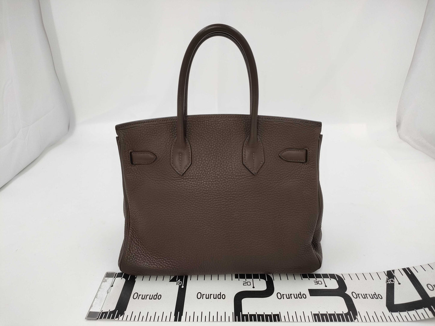 HERMES Birkin 30 Taurillon Chocolate Handbag with L Stamp