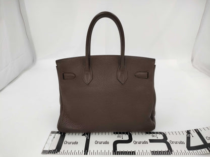 HERMES Birkin 30 Taurillon Chocolate Handbag with L Stamp