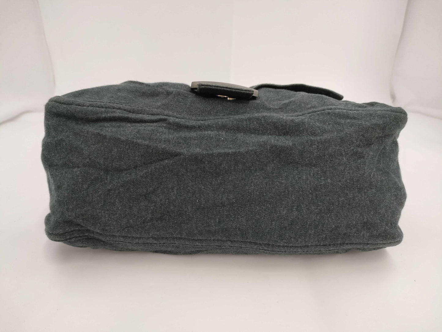 FENDI Mamma Cotton One-Shoulder Bag, Gray