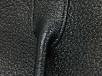 HERMES Garden Party 36 Black T Stamp Tote Bag