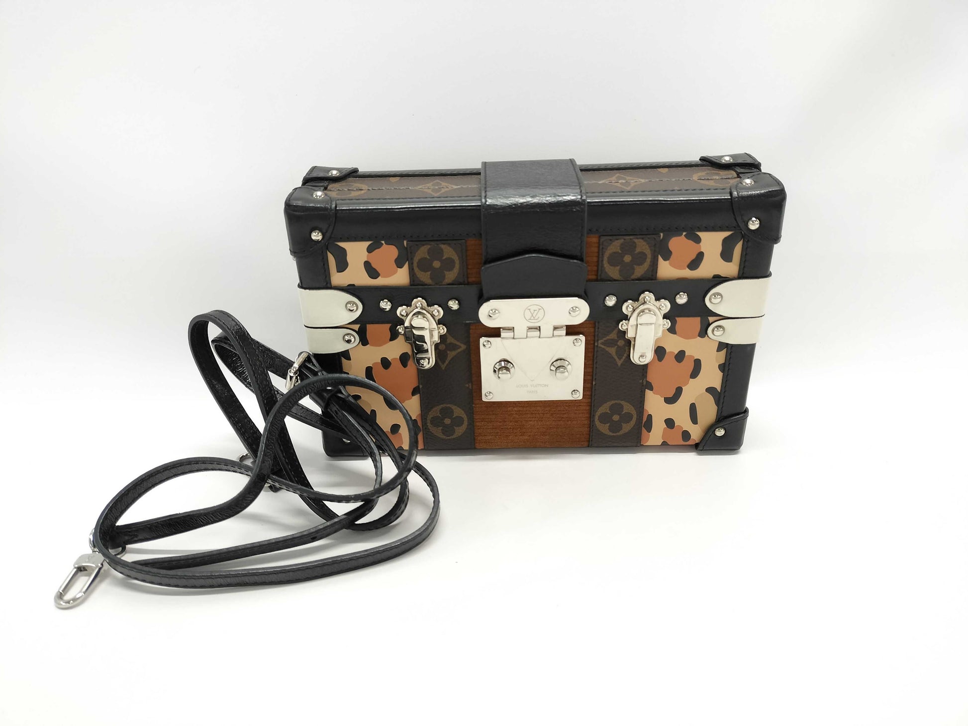 LOUIS VUITTON Petite Malle Rouge Shoulder Bag